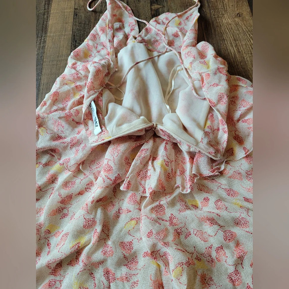 ZARA Flowy Spaghetti Strap Low Back Mini Dress - Picture 4 of 7